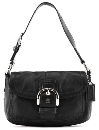 Coach F13105 Black Leather Soho Shoulder Bag