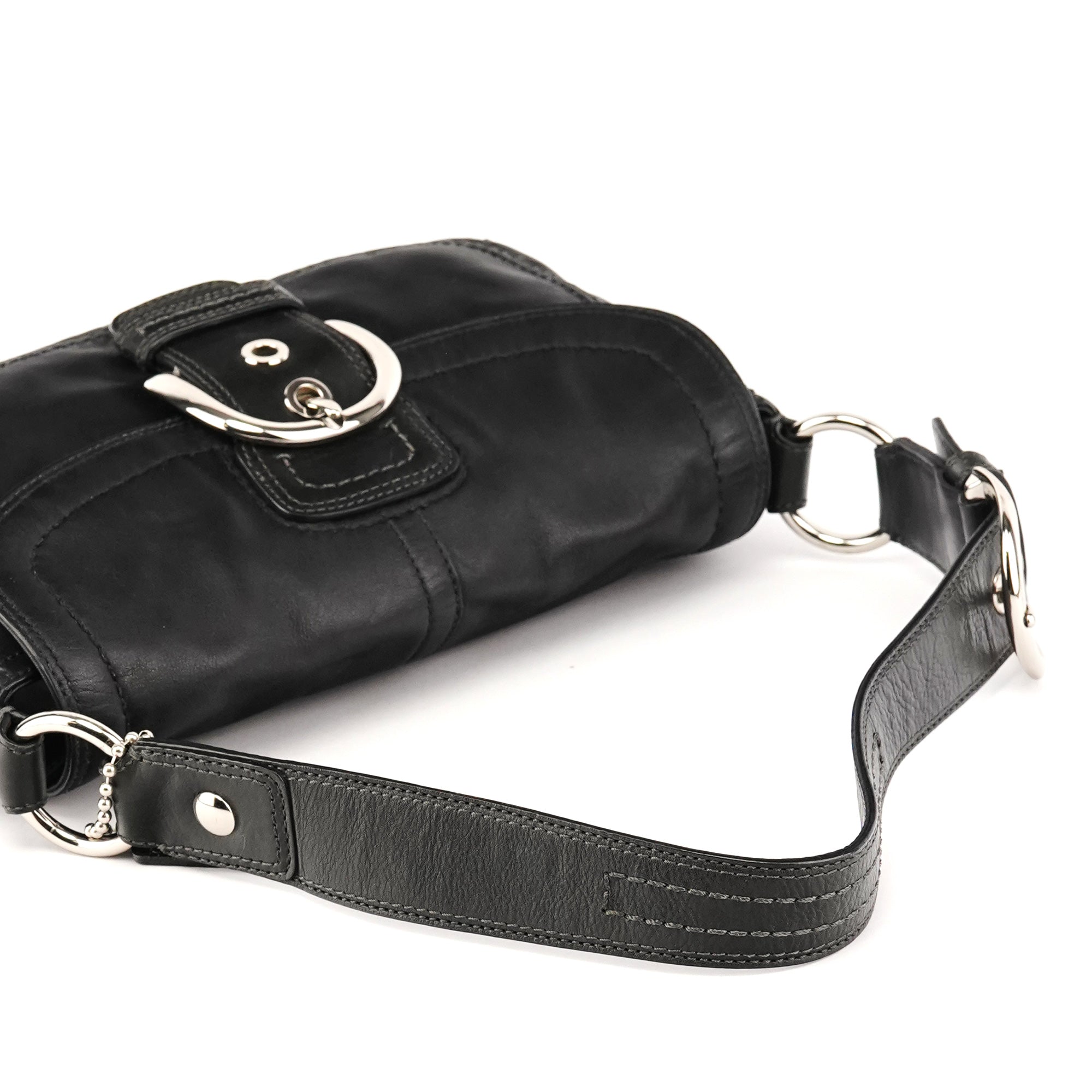 Coach F13105 Black Leather Soho Shoulder Bag