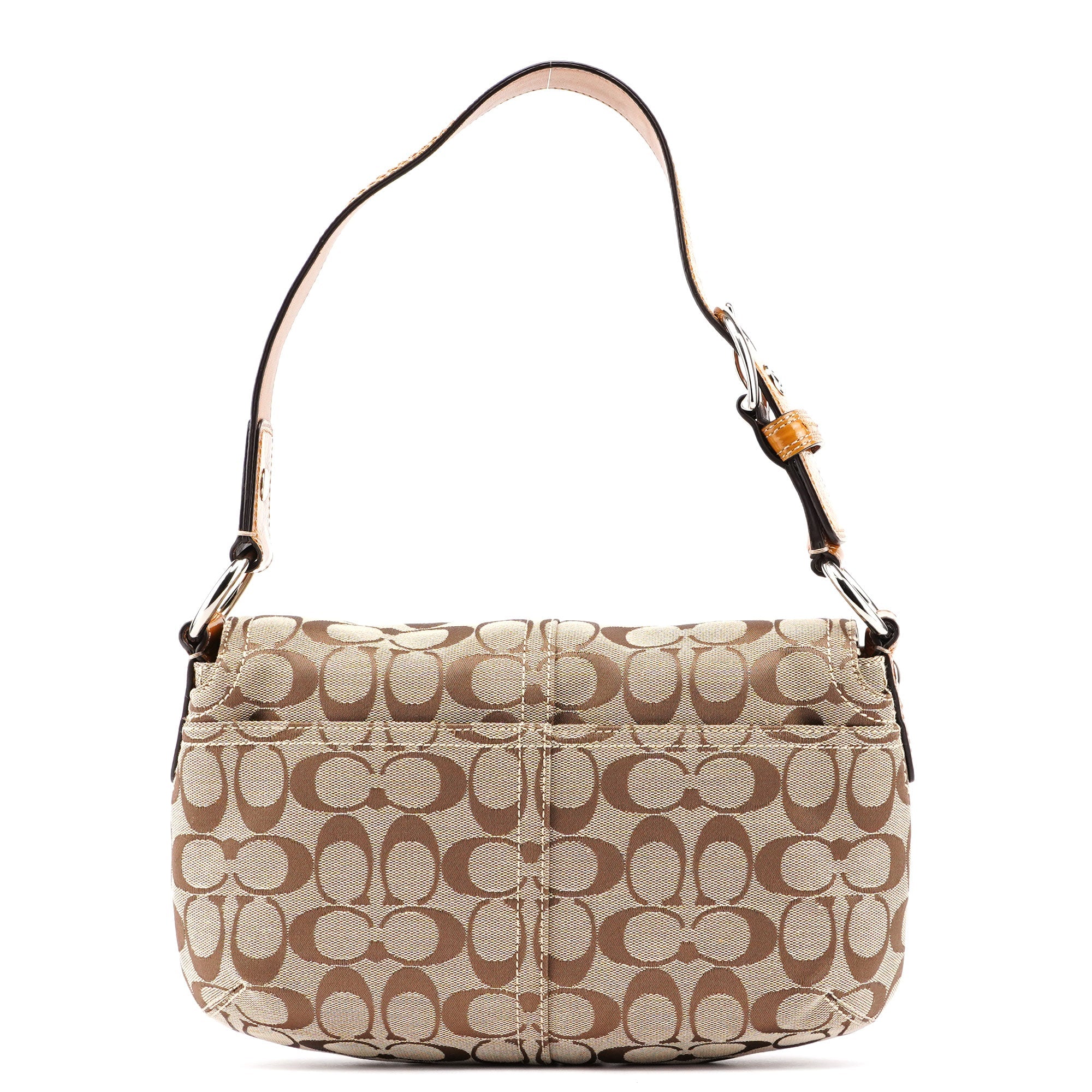 Coach F13113 Beige Signature C Soho Shoulder Bag