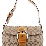 Coach F13113 Beige Signature C Soho Shoulder Bag