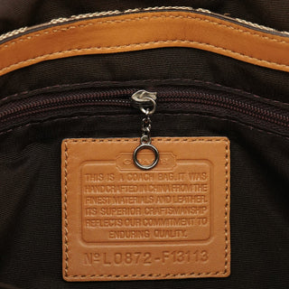 Coach F13113 Beige Signature Soho Shoulder Bag
