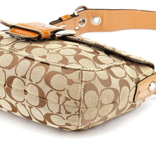 Coach F13113 Beige Signature Soho Shoulder Bag