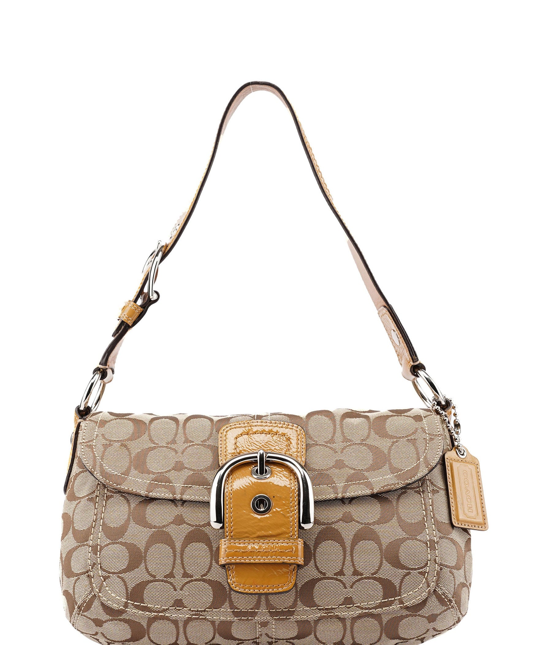 Coach F13113 Beige Soho Shoulder Bag