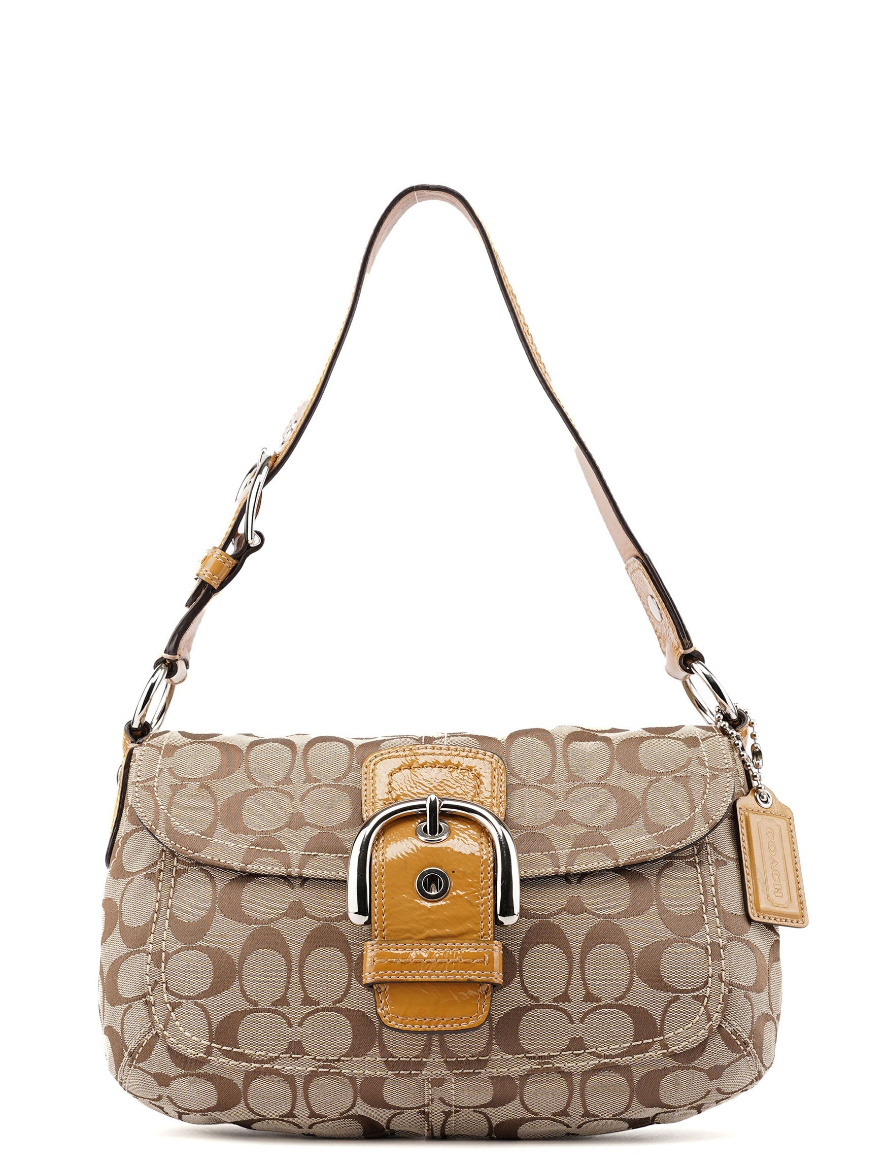Coach F13113 Beige Soho Shoulder Bag