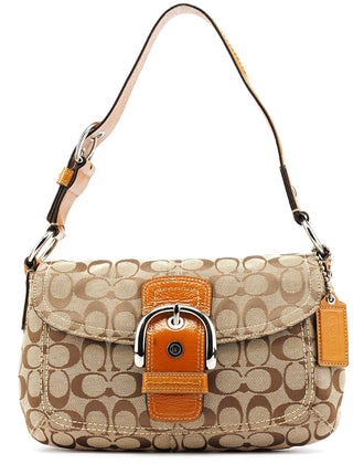 Coach F13113 Beige Soho Shoulder Bag