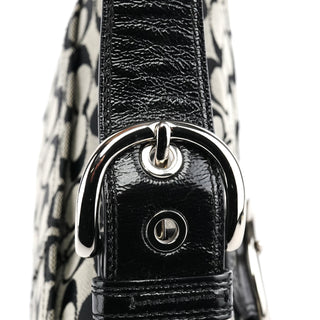 Coach F13113 Grey Black Signature Soho Shoulder Bag
