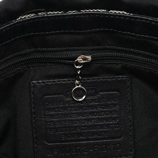Coach F13113 Grey Black Signature Soho Shoulder Bag