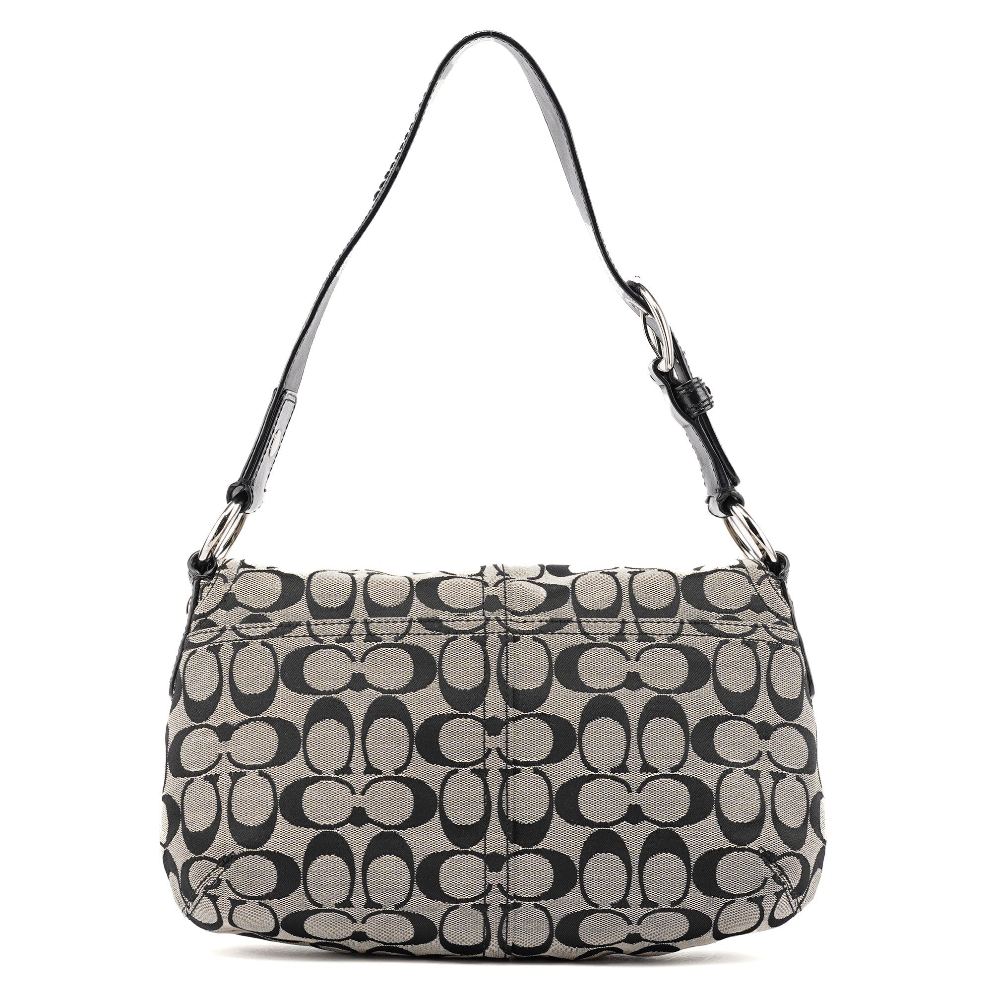Coach F13113 Grey Black Soho Shoulder Bag