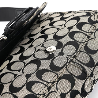 Coach F13113 Grey Black Soho Shoulder Bag