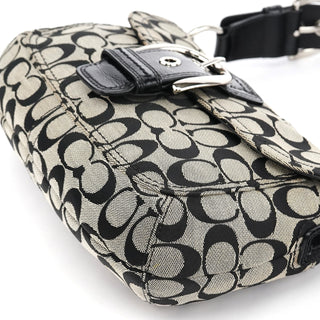 Coach F13113 Grey Black Soho Shoulder Bag