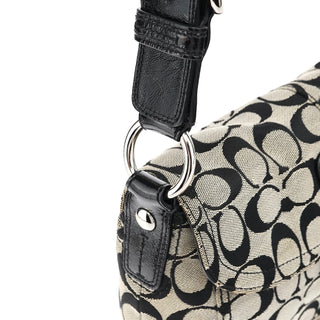 Coach F13113 Grey Black Soho Shoulder Bag