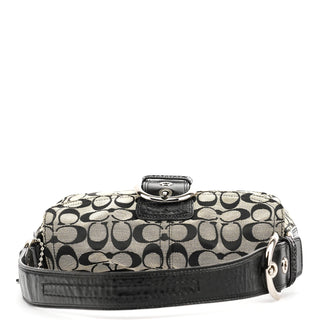 Coach F13113 Grey Black Soho Shoulder Bag