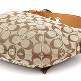 Coach F13114 Soho schoudertas van beige Signature canvas