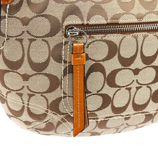 Coach F13114 Beige Signature Soho Shoulder Bag
