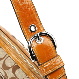 Coach F13114 Beige Signature Soho Shoulder Bag