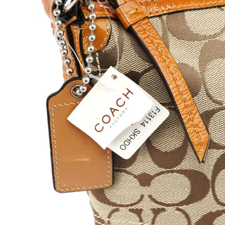 Coach F13114 Beige Signature Soho Shoulder Bag