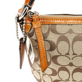 Coach F13114 Soho schoudertas van beige Signature canvas