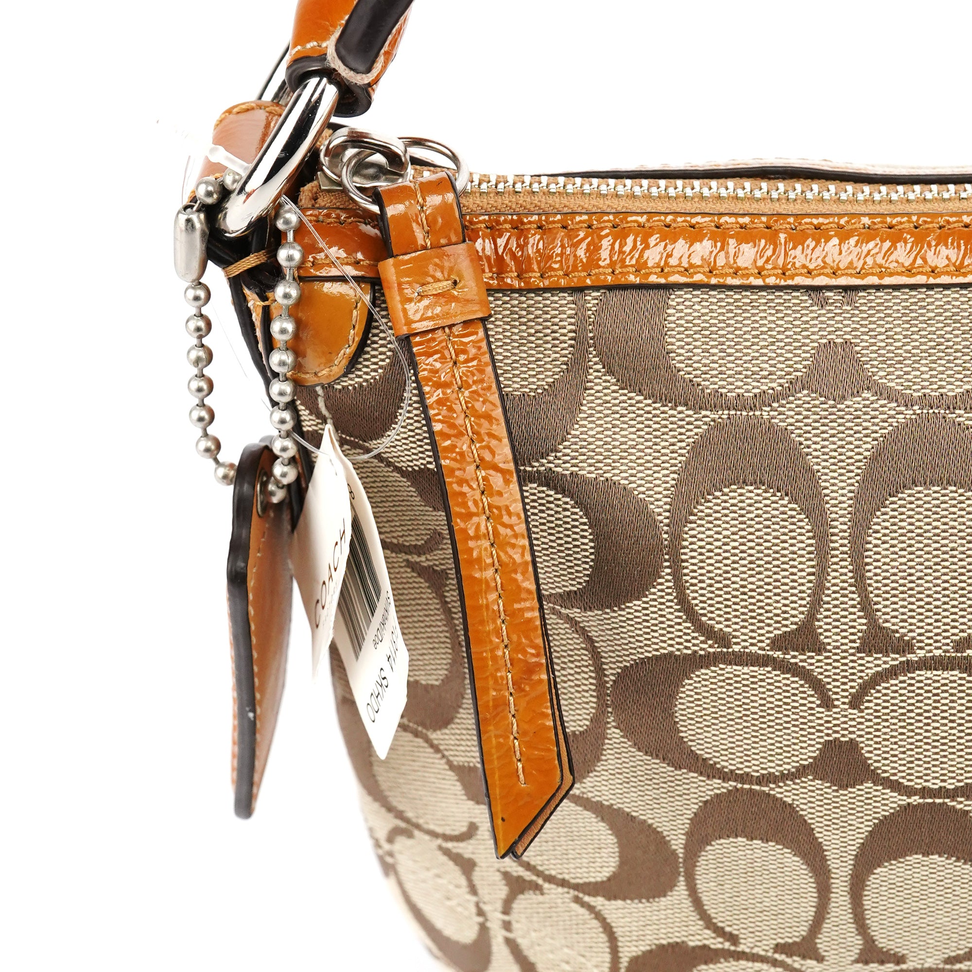 Coach F13114 Soho schoudertas van beige Signature canvas