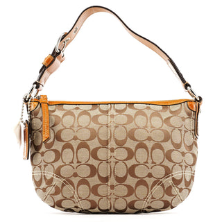 Coach F13114 Beige Signature Soho Shoulder Bag