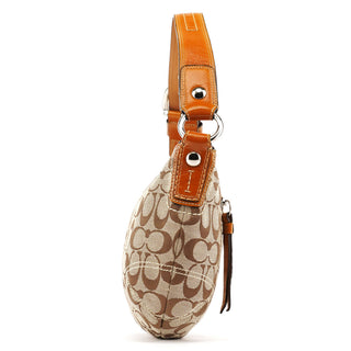 Coach F13114 Beige Signature Soho Shoulder Bag