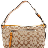 Coach F13114 Soho schoudertas van beige Signature canvas