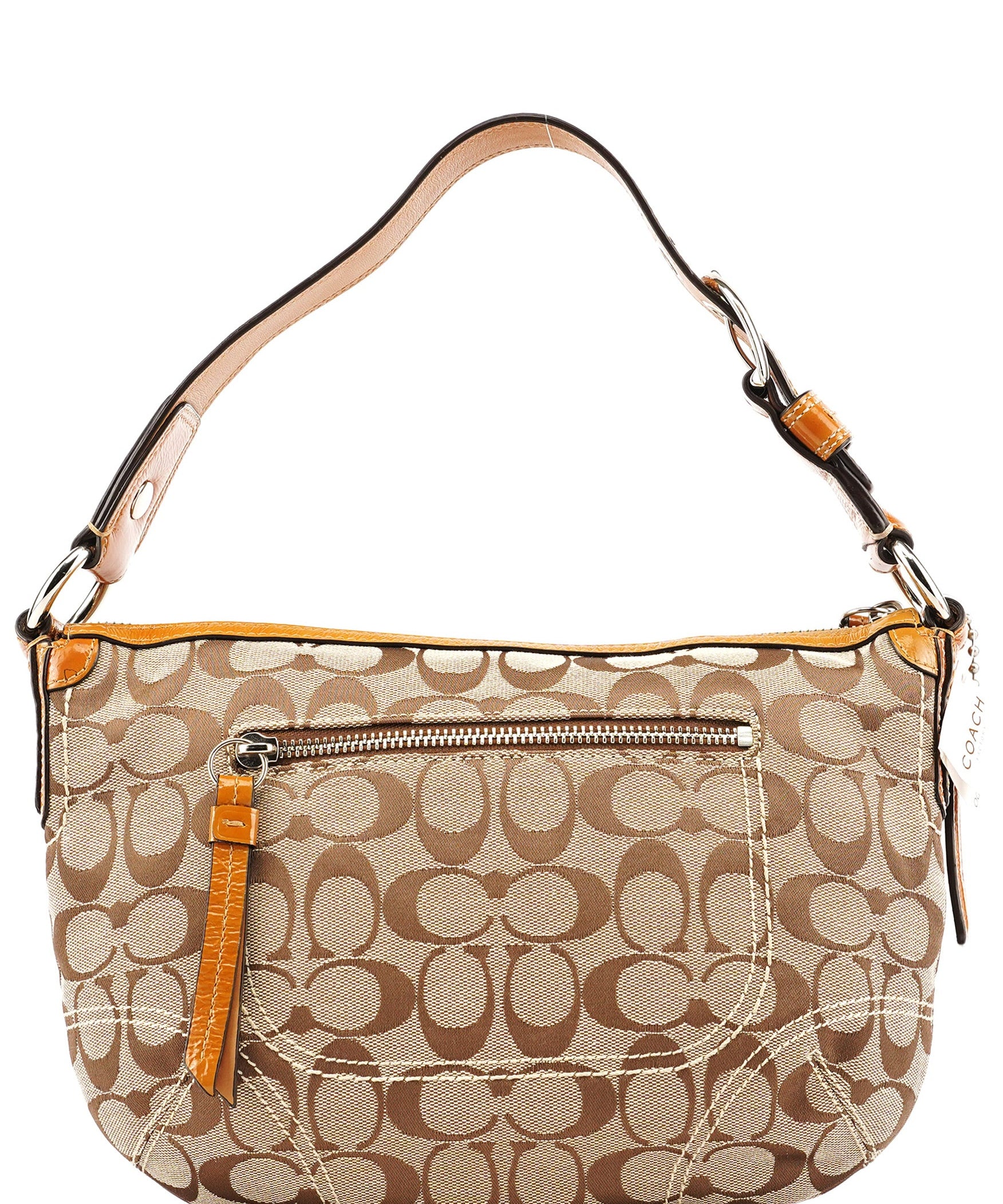Coach F13114 Bolso de hombro Soho de lona Signature beige