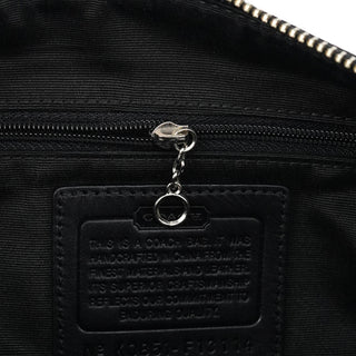 Coach F13114 Grey Black Signature Soho Shoulder Bag
