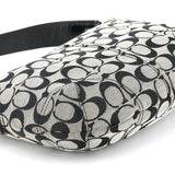 Coach F13114 Grey Black Signature Soho Shoulder Bag