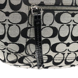 Coach F13114 Grey Black Signature Soho Shoulder Bag