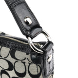 Coach F13114 Grey Black Signature Soho Shoulder Bag