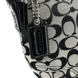 Coach F13114 Grey Black Signature Soho Shoulder Bag