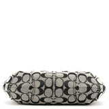 Coach F13114 Grey Black Signature Soho Shoulder Bag