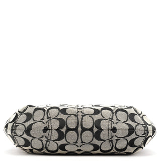 Coach F13114 Grey Black Signature Soho Shoulder Bag