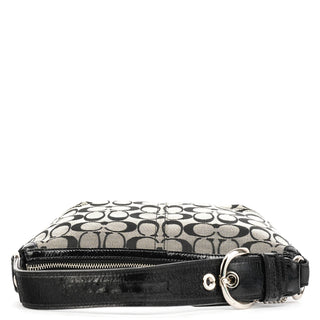 Coach F13114 Grey Black Signature Soho Shoulder Bag