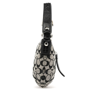 Coach F13114 Grey Black Signature Soho Shoulder Bag