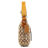 Coach F13115 Beige Signature Hobo Shoulder Bag