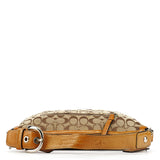 Coach F13115 Beige Signature Hobo Shoulder Bag