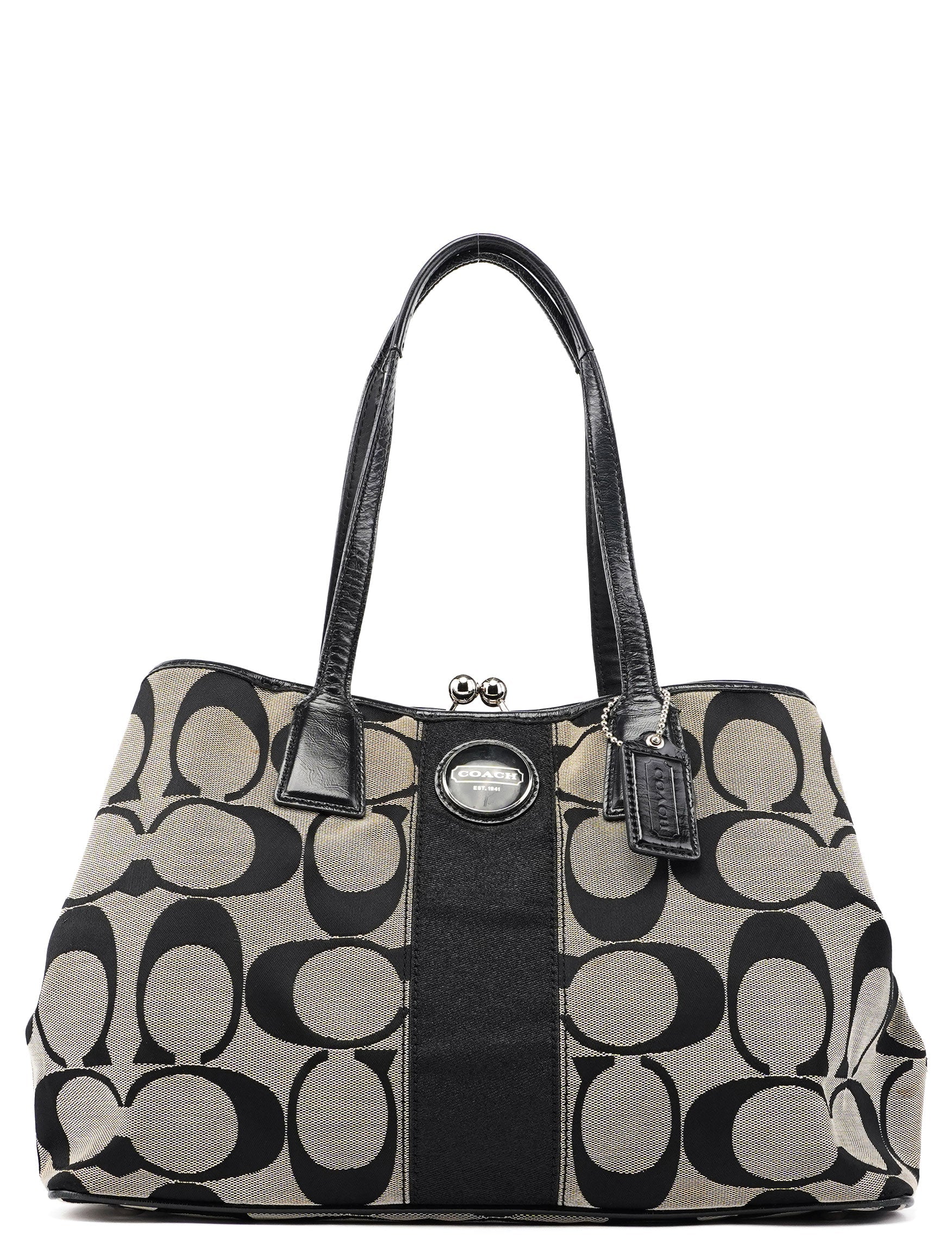 F13533 Grey Signature C Tote Bag F13533 Grey Signature C Tote Bag