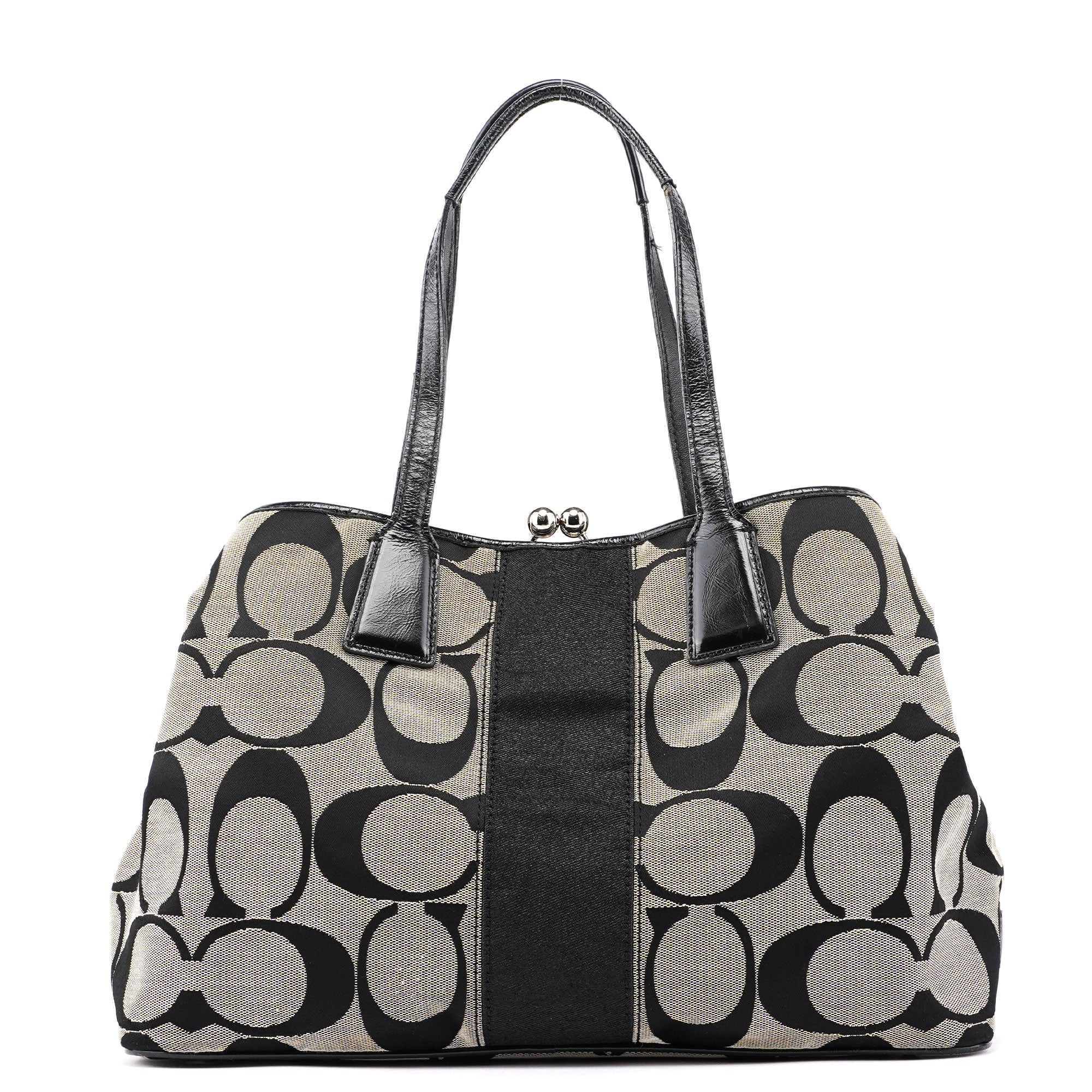 Coach F13533 Grey Signature C Tote Bag