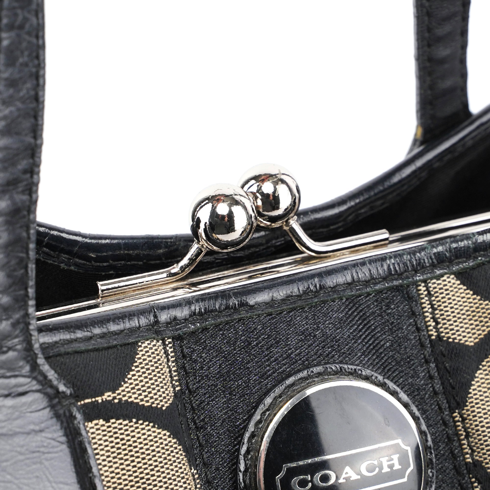 Coach F13533 Grey Signature C Tote Bag