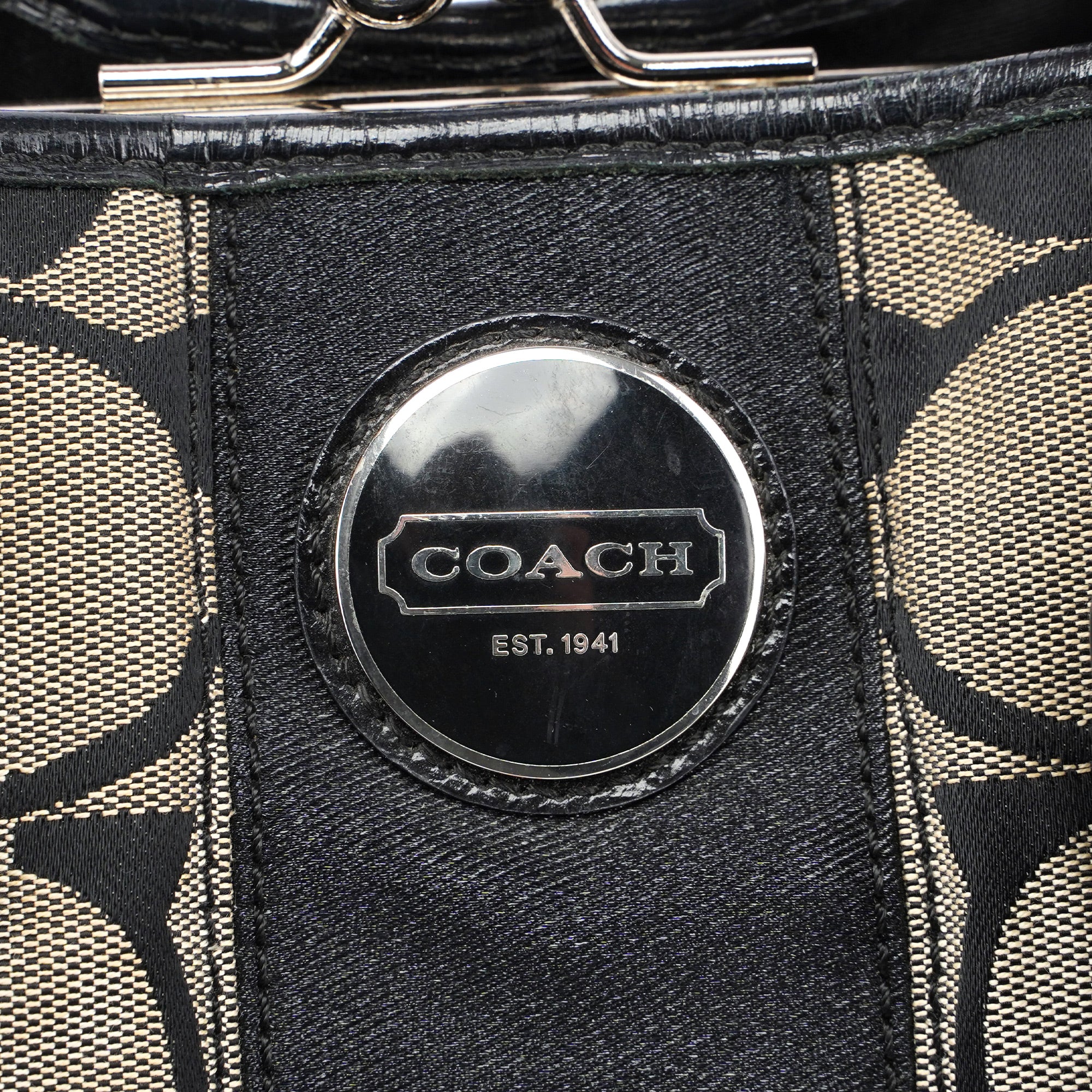 Coach F13533 Grey Signature C Tote Bag