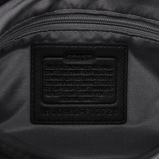 Coach F13728 Black Leather Shoulder Bag