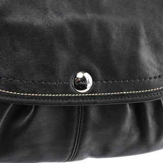 Coach F13728 Black Leather Shoulder Bag