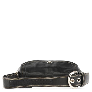 Coach F13728 Black Leather Shoulder Bag