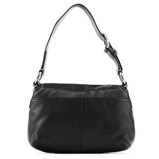 Coach F13728 Black Leather Shoulder Bag