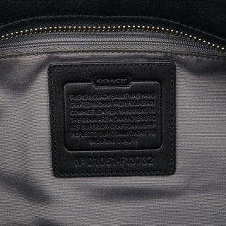 Coach F13732 Black Leather Ruched Soho Tote Bag