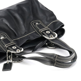 Coach F13732 Black Leather Soho Tote Bag