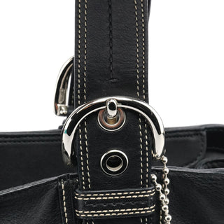 Coach F13732 Black Leather Soho Tote Bag