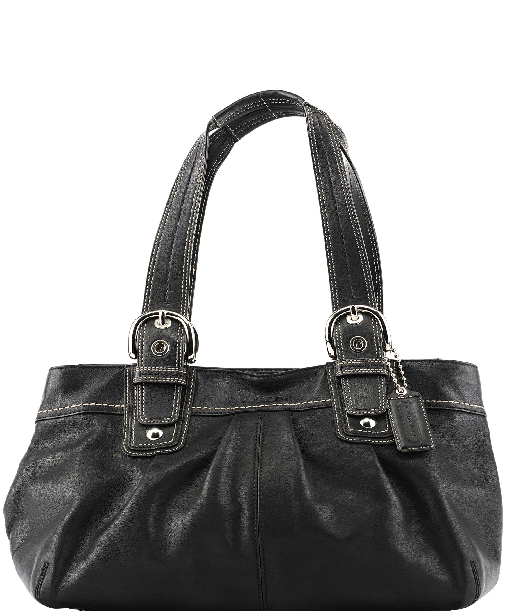 Coach F13732 Black Leather Soho Tote Bag