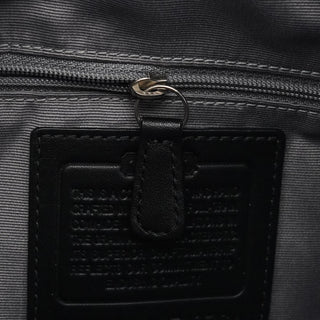Coach F13764 Black Leather Hobo Shoulder Bag